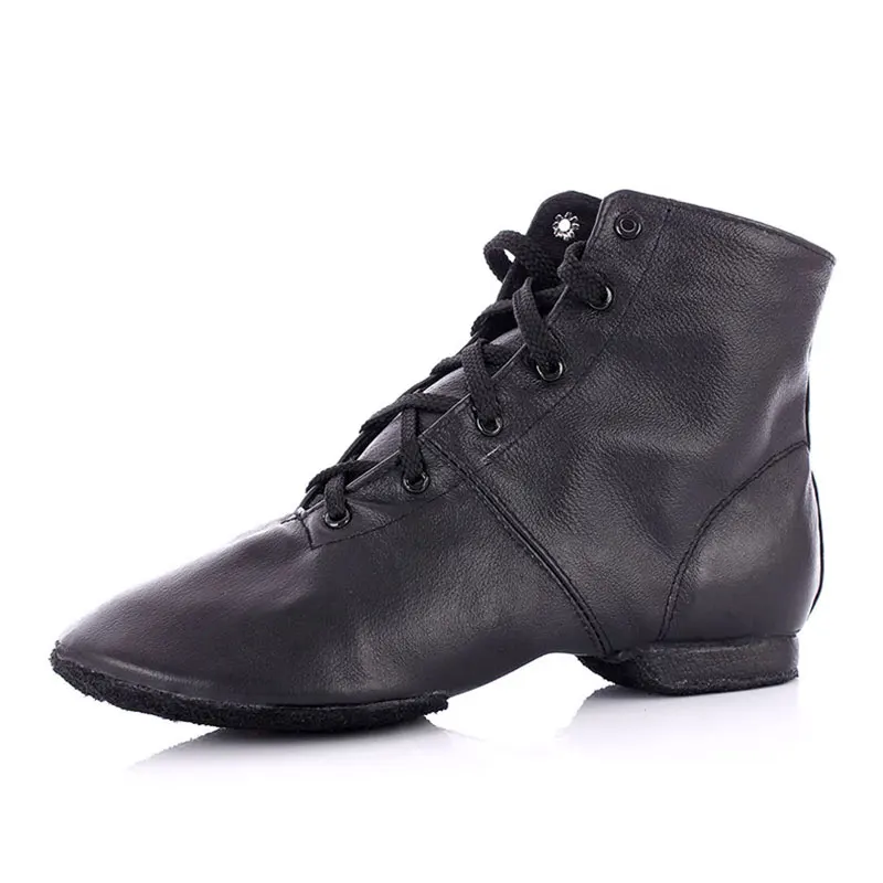 New Profession Women Lace Up High Ankle Jazz Ballroom Dance Boots Light