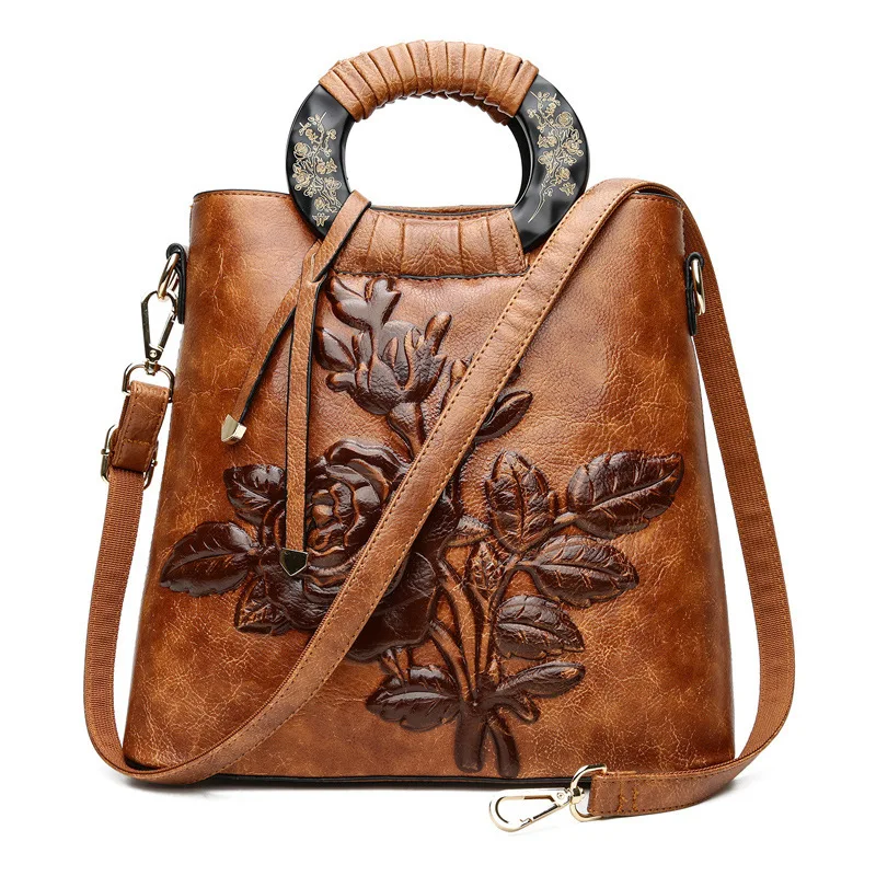 BERAGHINI 2018 модная женская сумка через плечо из искусственной кожи ведро Ретро