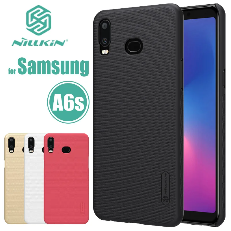 

for Samsung Galaxy A6s Case Nillkin Super Frosted Shield Hard PC Back Cover Slim Luxury Phone Case for Samsung A6s Nilkin Capa