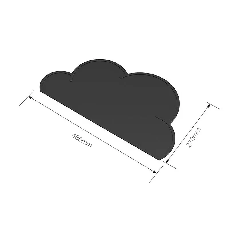Kids Cloud shape Silicone Insulation Kitchen Placemats Cute Placemat Pad Dining Table Mats Washable Portable Place Mat