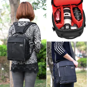 

Roadfisher Multi-use SLR DSLR Camera Backpack Mochila Shoulder Carry Bag Case For Canon EOS Nikon Pentax Photography Video Bag