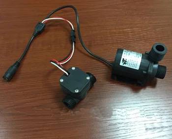 

Long Lifetime Amphibious 12V/24V Small Water Pump Female Plug Solar Water Pump with Flow Switch