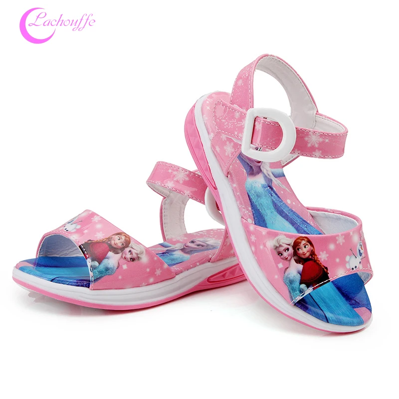 

2019 Summer New Recommend Style Girls Sandals Cartoon Children Shoes kids Soft Bottom Princess Student sandal