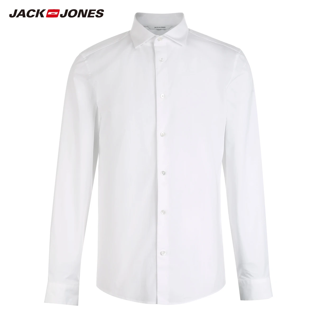 JackJones Men's Elastic Cotton Pure Color Fashion Long Sleeved Shirt Men's All match Male Shirt Popular Designs E|217305514 JackJones Men's Elastic Cotton Pure Color Fashion Long Sleeved Shirt Men's All match Male Shirt Popular Designs E|217305514