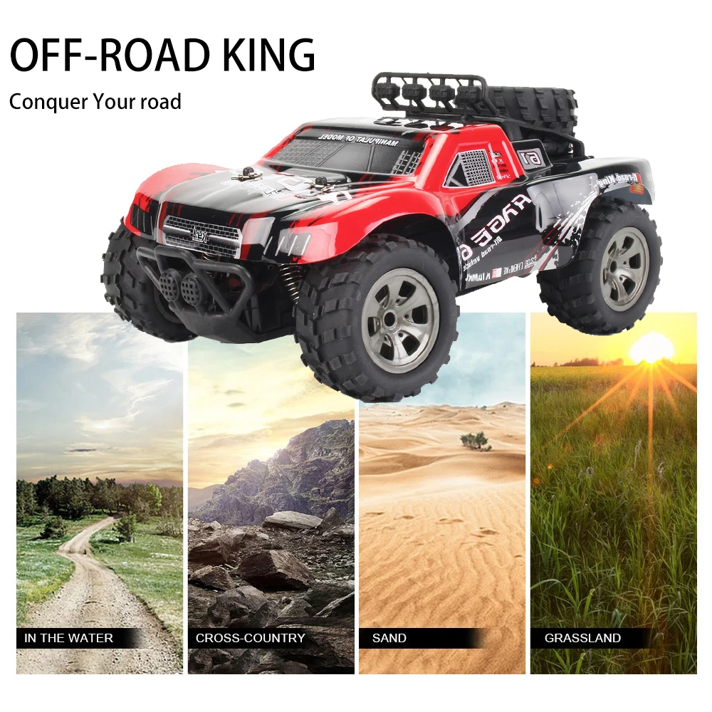 2 4 GHz 1:18 2WD KY 1885A большое колесо RC автомобиль внедорожный 18 км/ч высокоскоростной