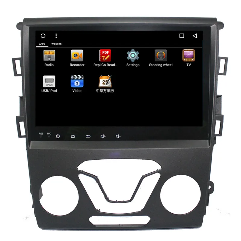 Top Ectwodvd 9inch Octa Core Android 8.1 Car DVD Player GPS Navigation Multimedia For Ford Mondeo 2013 2
