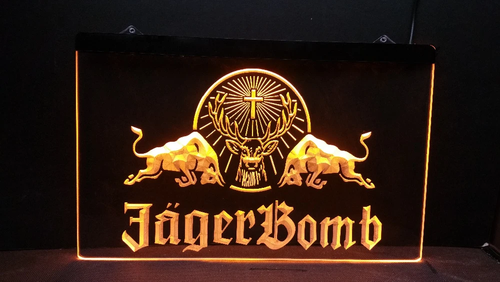 Jagermeister Deer head LED Neon Sign Bar