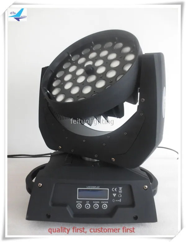 

8+flight case 6in1 zoom moving head 36x18w rgbwa uv, led moving head wash zoom