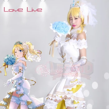 

Love Live! cosplay Ayase Eli costume wedding June Ver awakening dress skirt love live costume girl costume