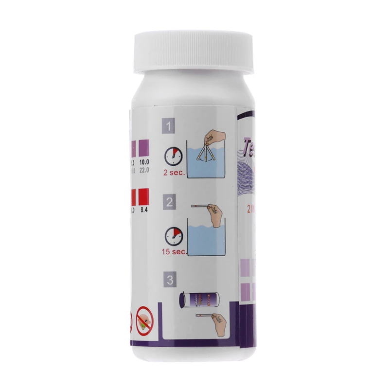 50 Strips Bottle Swimming Pool Spa Water Test Strip Water Hardness Testing Tool
