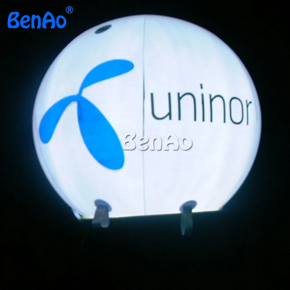 

HB06 DHL Free shipping PVC lighted helium balloon & logo for free 3m & 100% positive Feedback