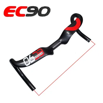 

New Ec90 Carbon Fiber Road Bike Thighed Handle Carbon Handlebar Road Bicycle Handlebar 31.8*400 420 440mm