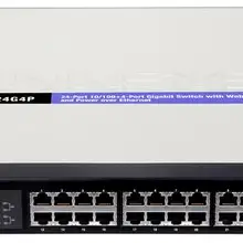 Используется коммутатор SRW224G4P poe switch 24 порта