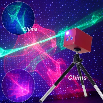 Картинка Колокольчики Мини Портативный Лазерное освещение беспроводные перезаряжаемый RGB Аврора метеорный поток Звезда проектор путешествия отдых...