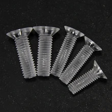 Free shipping 20pcs plastic screws, nylon, transparent screws, PC countersunk head, flat head, cross acrylic, M3 M4 M5 M6 free shipping gb846 316 stainless steel flat head self tapping ka screws m4 m5 m6 philips hot sale new style 2017