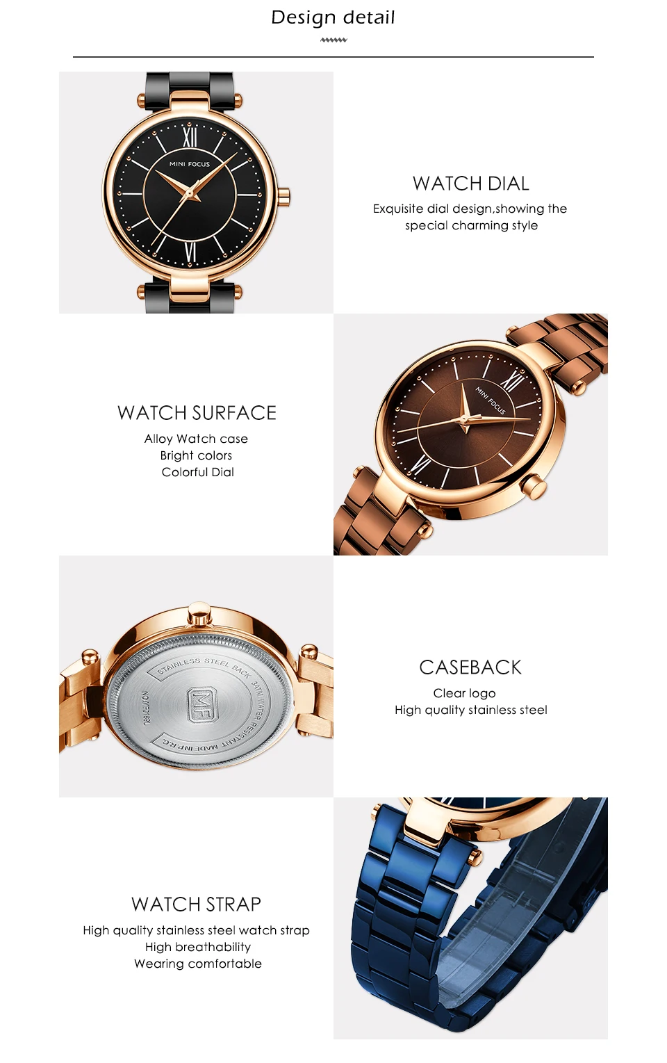 Мини фокус женские/женские часы Топ бренд Роскошные модные женские часы водонепроницаемые часы из нержавеющей стали Золотое Платье Relojes Mujer