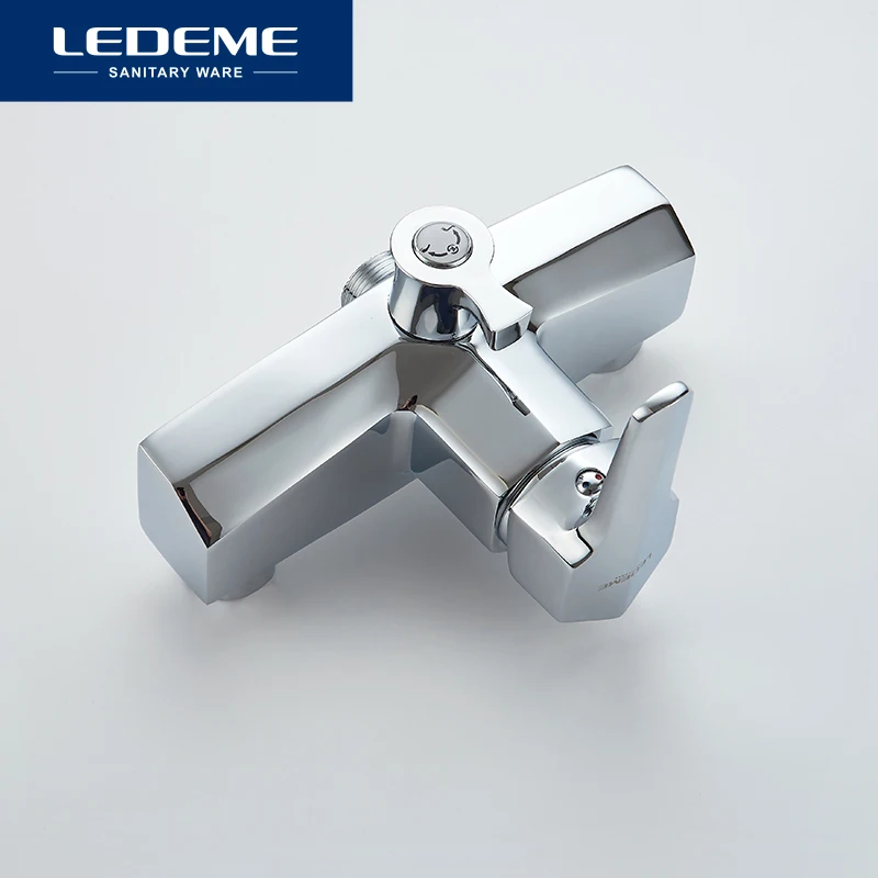 LEDEME Смеситель для ванны с длинным изливом 300 мм. латунь Цвет: хром L2259|chrome finished|faucet