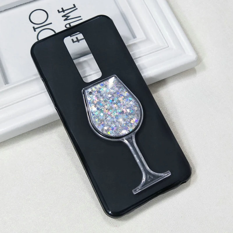 Cupcall для Leagoo S8 Мягкие TPU Silcase Роскошные девушка женщина вина Стекло зыбучие пески