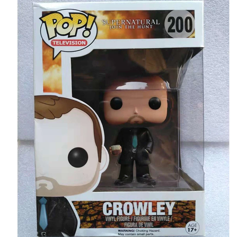 Официальный Funko pop TV: супернатуральный Crowley Виниловая фигурка Коллекционная
