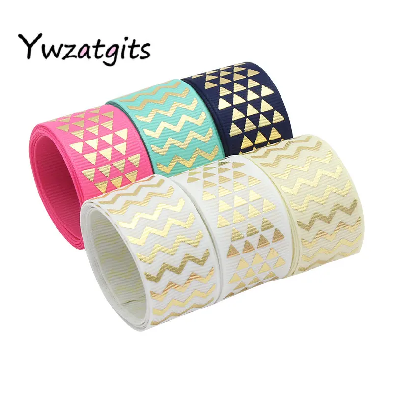 

ywzatgits 5yards/6yards 25mm Grosgrain Printed Ribbons Party Wedding Gift Wrapping Decor Material DIY Accessories YS0704