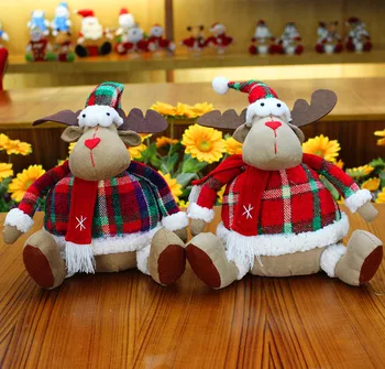 

Christmas Decorations One Pair Cristmas Deer,Large Size Christmas Gift Reindeer for Kids Children,Party Ornaments Baby Doll Toys