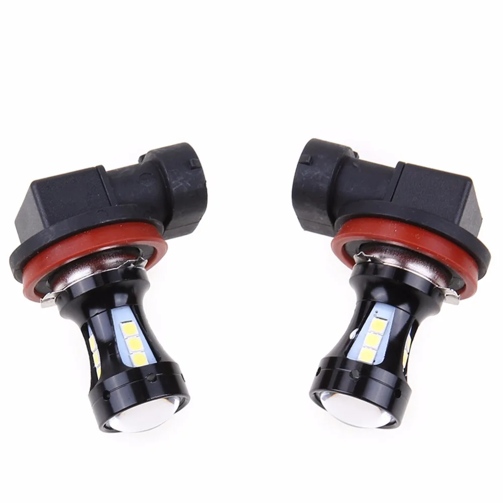 

2Pcs Car Fog Lamp H8 H11 3030 18 LED Car-styling Light-emitting Diode Headlamp Headlight Daytime Running Light Automobiles DRL