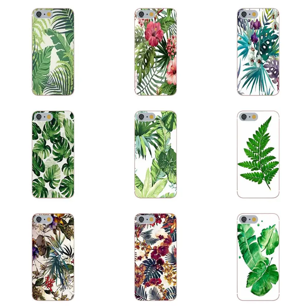 Tpwxnx TPU Phone For Huawei G8 Honor 5C 5X 6 6X 7 8 9 Y5II Mate P7 P8 P9 P10 P20 Lite Plus 2017 Green Leaf Cases | Мобильные