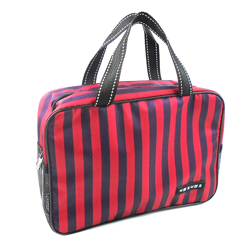 Водонепроницаемый Оксфорд полосатый туалетный мешок маленькая коробка в форме плавания путешествия пляжные сумки для женщин Летняя фитнес сумка-тоут для путешествий сумка для хранения