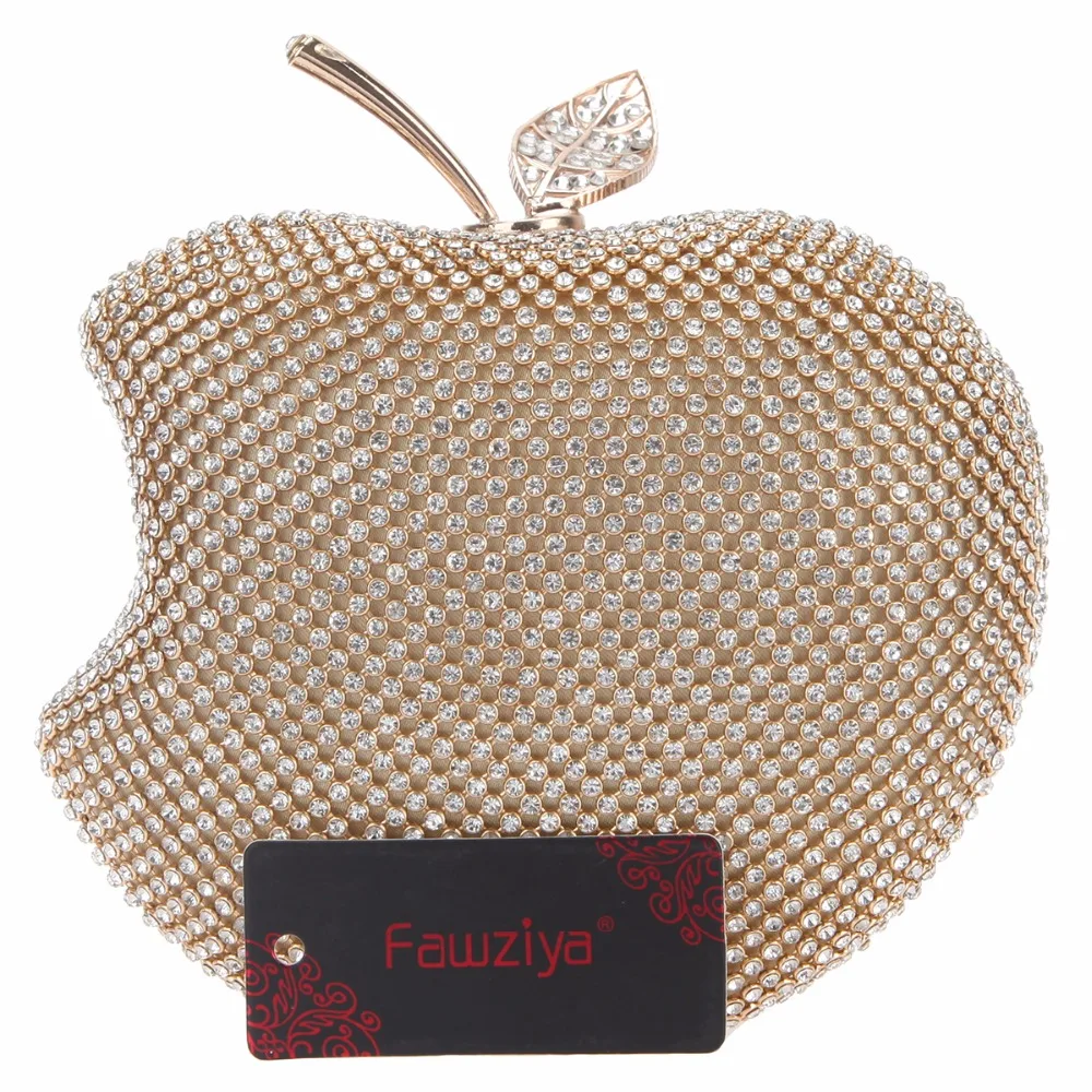 E1512-Fawziya-apple shaped bag-Gold (1)
