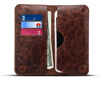 

Universal Genuine Leather Wallet Case For iPhone X XS MAX XR 11 Pro 6s 7 8 Plus For Samsung Galaxy Note 8 S8 S9 Plus S7 S6 Bag