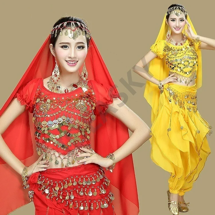 Профессиональный Египетский Танец живота платье одежда танец живота женщина Болливуд брюки для женщин платья Костюмы взрослый костюм набор