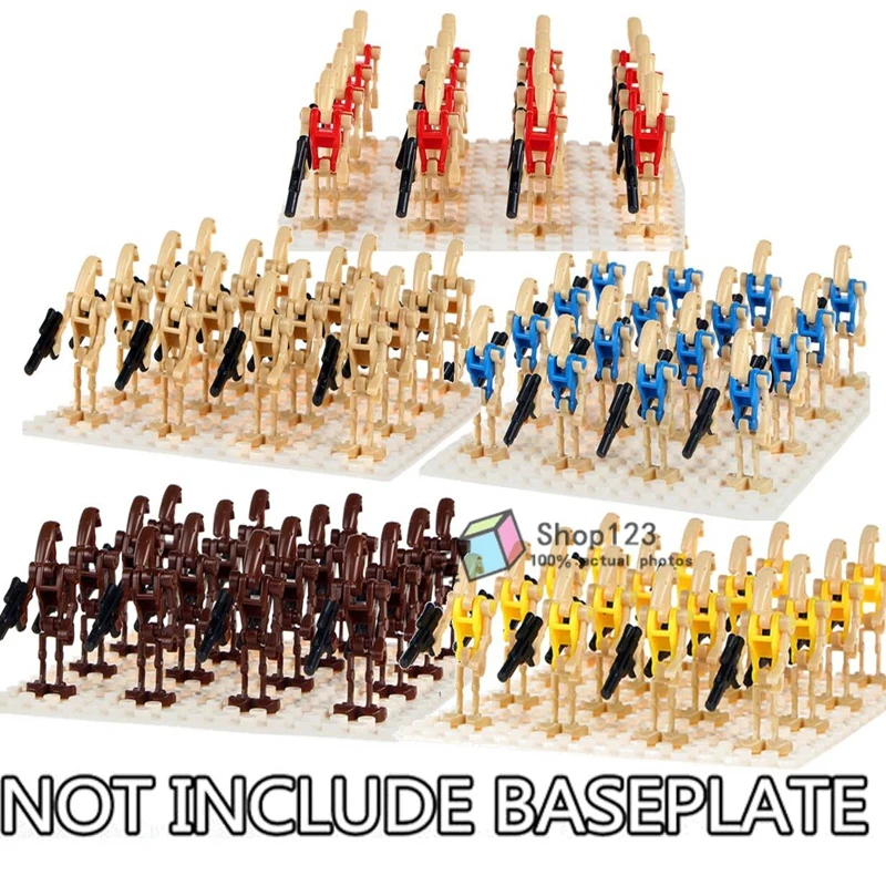 

16pcs/lot Rouge One Combat Robot Super Battle Droid Star Plan Building Blocks Army Military Kids Boys Toys Gift