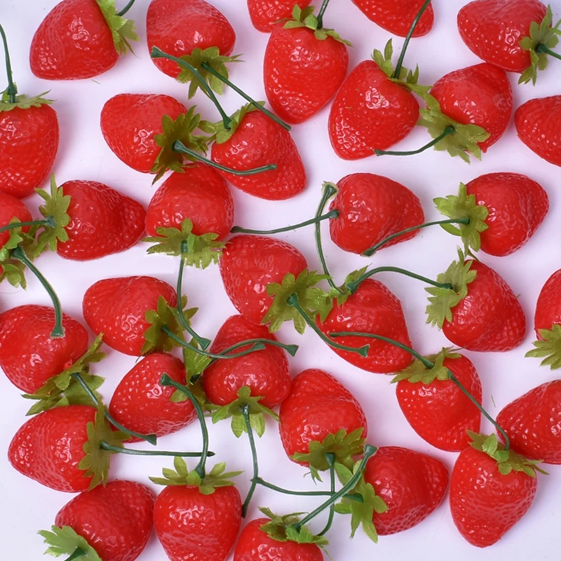 

20pcs High Quality Artifical Strawberry Photographic Props Display Model Toy Decoration Beautiful And Realistic Like