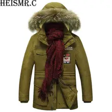 HEISMR. C, Новое поступление, мужская куртка, Мужская брендовая зимняя куртка, мужская повседневная куртка с капюшоном, флисовая подкладка, теплая верхняя одежда, парки, куртка, PJK37