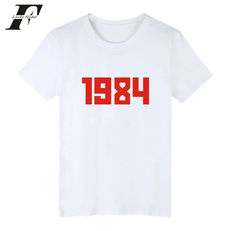 

2018 harajuku t shirt 1984 t-shirt Flag Asap Rocky Skateboards Summer Cotton Short Sleeve T shirt Tee 4xl Virgil Abloh 4xl