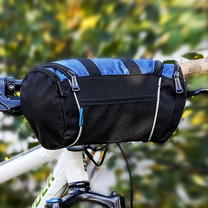 Bicycle Front Pannier Basket Bike Handlebar Bar Bag Quick Release Cycling Frame Tube Bag