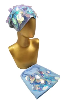 

B17991 100% soft cotton beanie with bling sequins, multi-colors custom