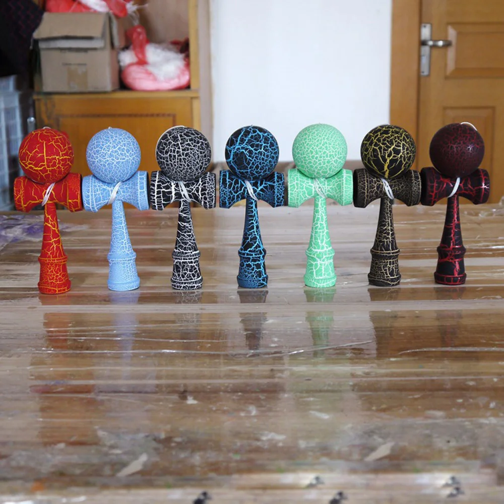 18,5 см Kendama деревянная спортивная игрушка для игр на открытом воздухе умелый Профессиональный Kendama шары игрушки для детей струны профессиональные взрослые