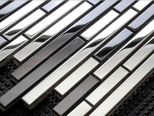 Home Decoration Metal Mosaic Tiles Stainless Steel Wall Home Decoration Metal Mosaic Tiles Stainless Steel Wall Cladding Tv Background Backsplash Bathroom