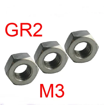 

M3 Hexagon Titanium Ti Hex Nut.GR2 100PCS/LOT