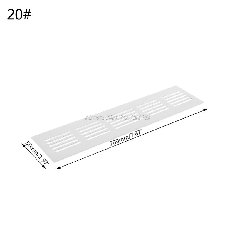 Алюминиевый сплав вентиляционное отверстие перфорированный лист веб-пластина вентиляционная решетка 15 см, 20 см, 25 см, 30 см, 40 см, 50 см MMP Dropship