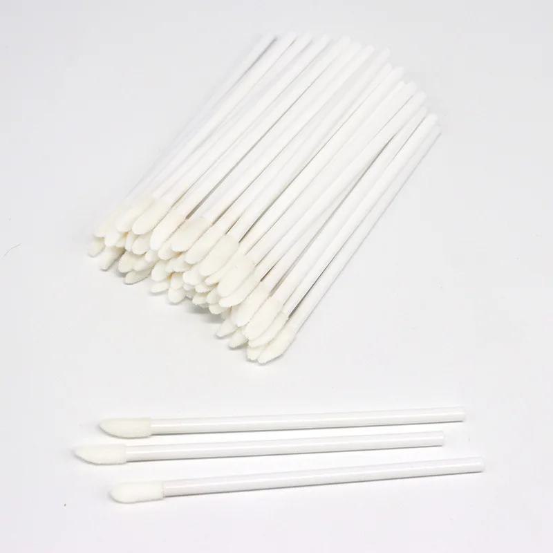 50pcs White 50 шт. набор кисточек для макияжа Maquillage тушь для ресниц палочки для губ кисть для чистки ресниц одноразовые кисти для макияжа аппликаторы - Handle Color: 50pcs White
