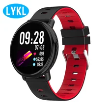 LYKL 3D smart touch screen K1 smart watch heart rate monitor IP68 Водонепроницаемый Фитнес-трекер 2.5D full HD Пользовательский интерфейс часы