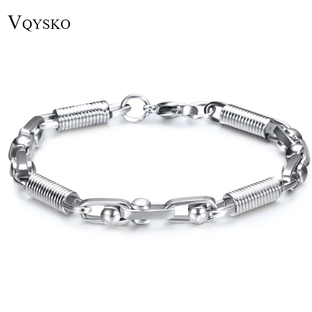 

316L Stainless Steel Bracelets Charm Link Chain Men Bracelet Jewelry pulseira masculina 2016, Christmas Gift