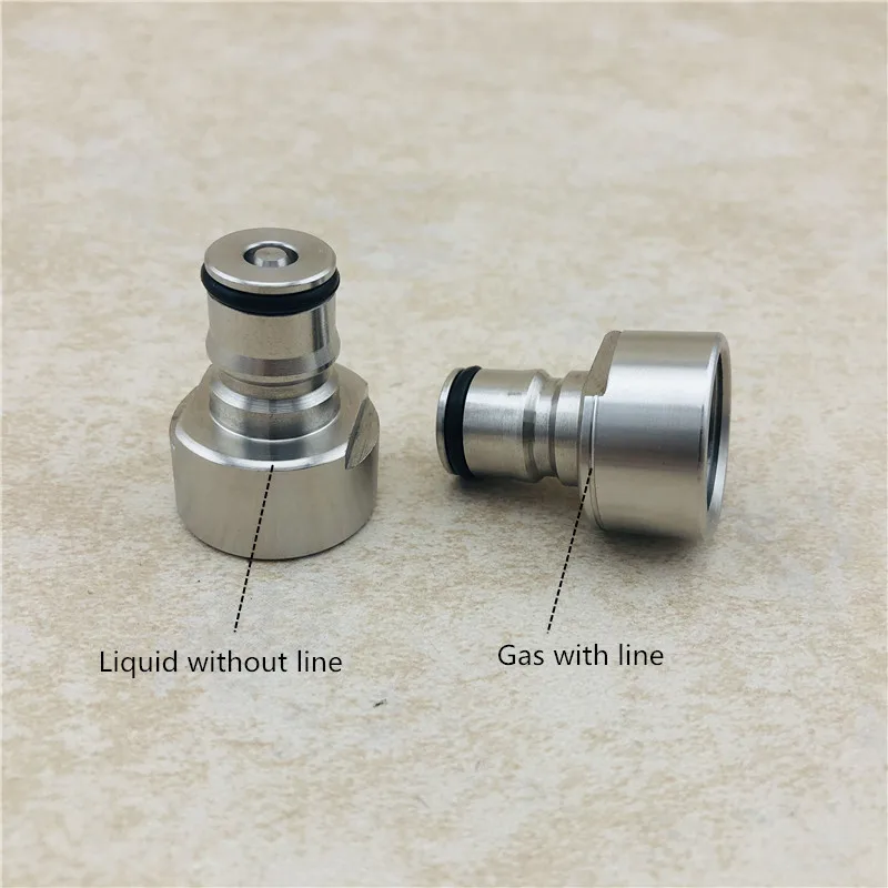 Stainless Steel Ball Lock Conversion Kit Cornelius Type Quick Disconnect Keg Coupler Adapter Luquid & Gas Posts for Home Brewing (5)