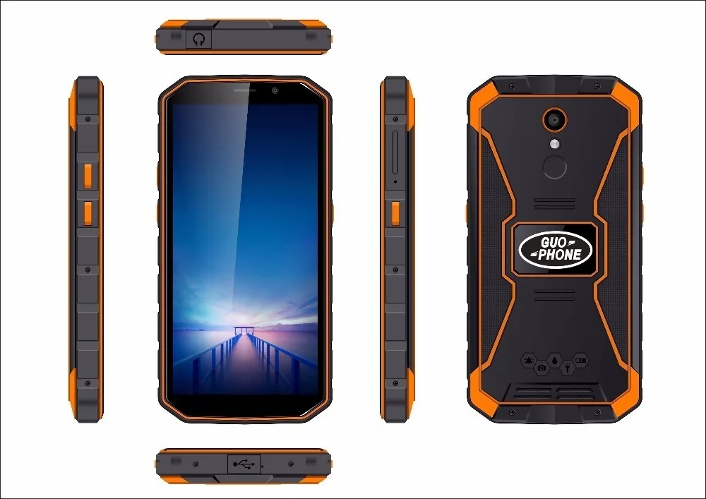 Guophone XP9800 водонепроницаемый IP68 смартфон 5," HD MTK6739 четырехъядерный Android 8,1 ram 2GB rom 16GB 8MP 6500mah 4G мобильный телефон