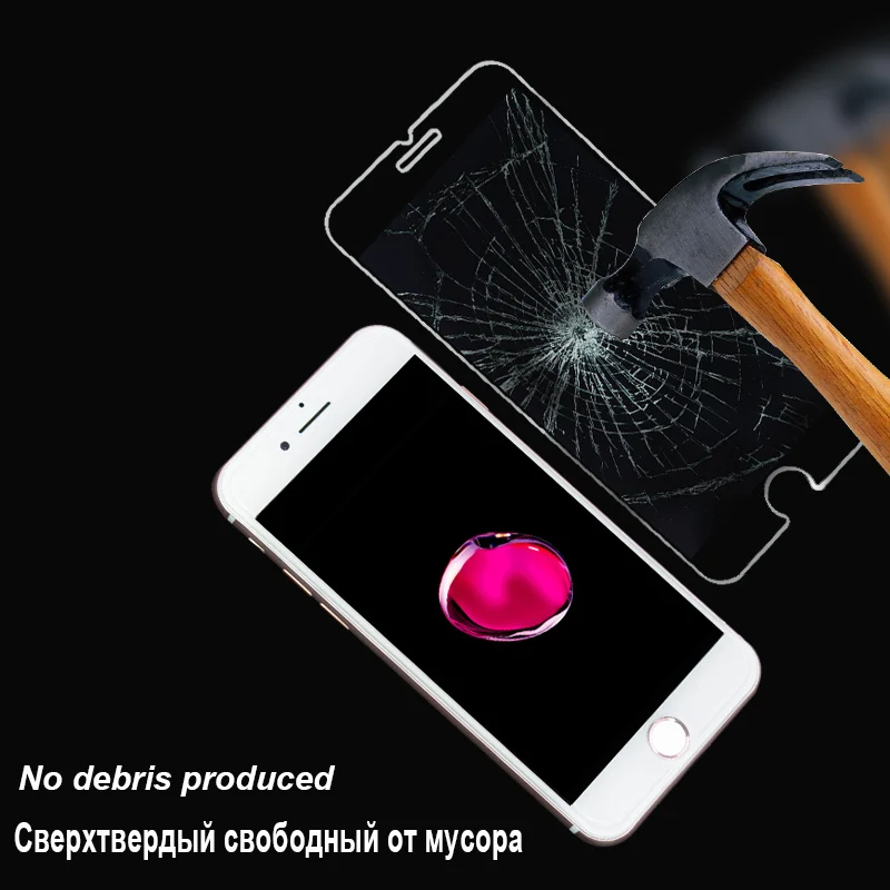 Стеклянная пленка IQD для iPhone X 8 7 6s 6 plus se 5s 5c 5 бриллиантов Защитное стекло экрана с