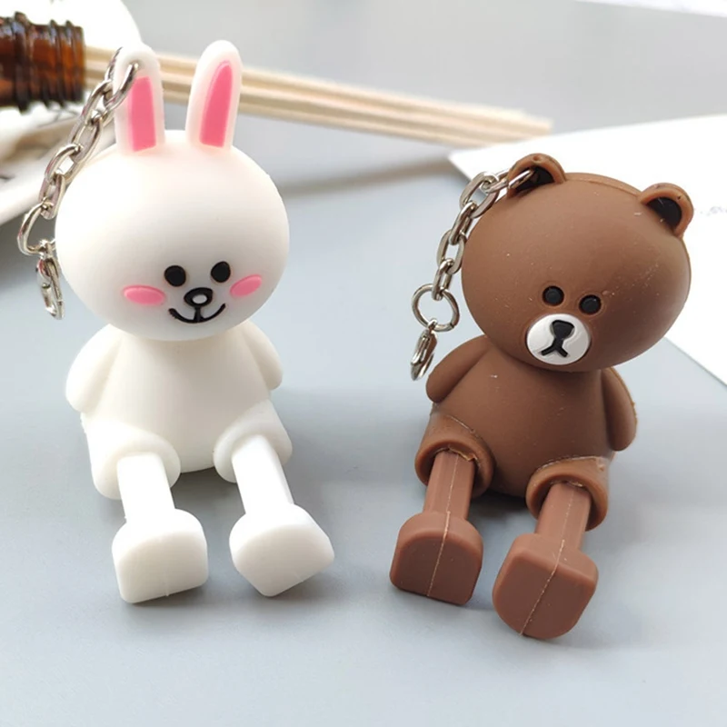 

Cartoon Mobile Phone Holder Silicone Stereo Telescopic Doll Car Keychain Pendant Ornament Phone Bracket Stand For IPhone
