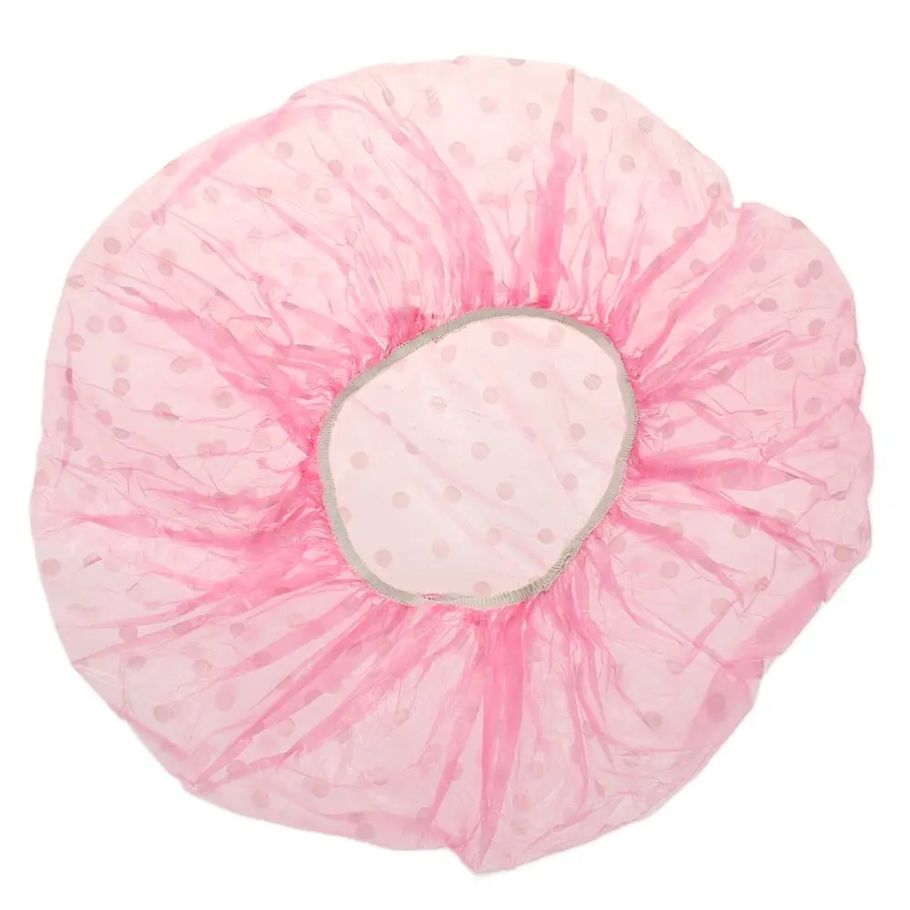 3 pcs/set Lovely Thick dots Women Shower Caps Colorful Double Layer