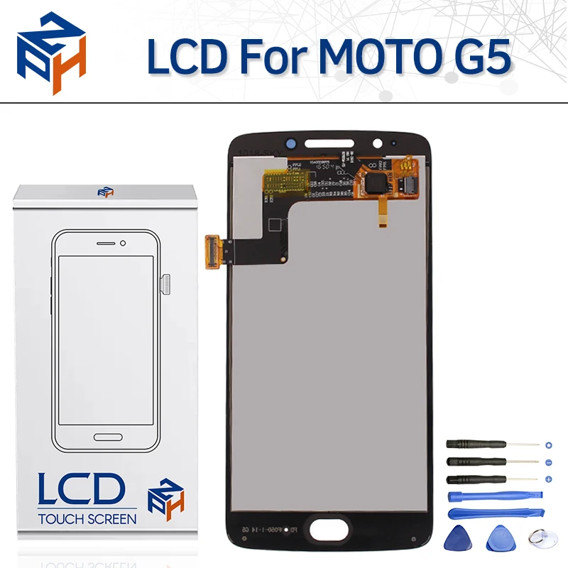Для Motorola Moto G5 G5S ЖК Дисплей Сенсорный экран планшета Стекло сборки Замена для MOTO